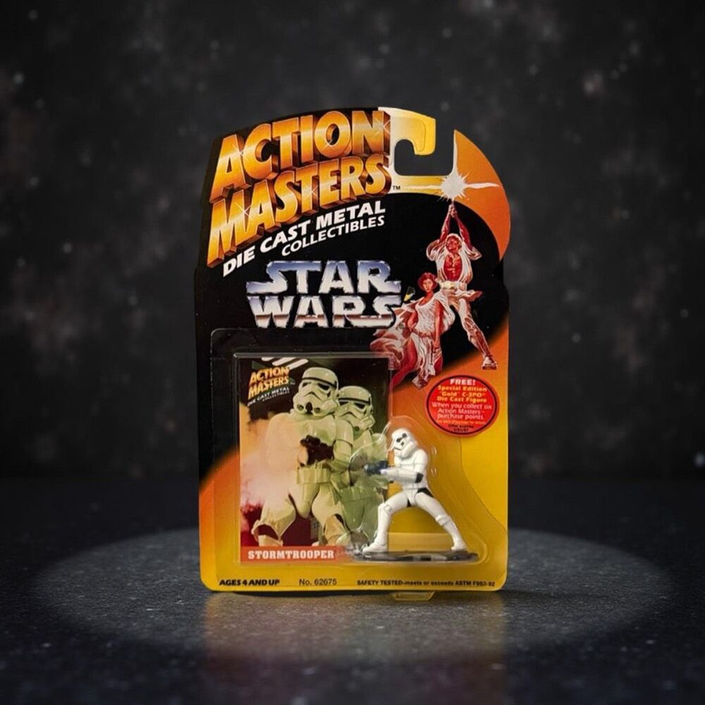 1994 Star Wars Kenner Action Masters Die Cast Stormtrooper Action Figure C2